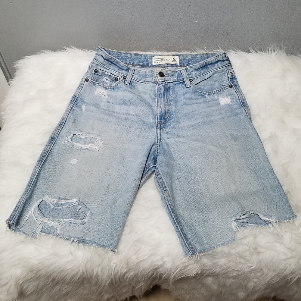 Abercrombie & Fitch Knee Jean Shorts